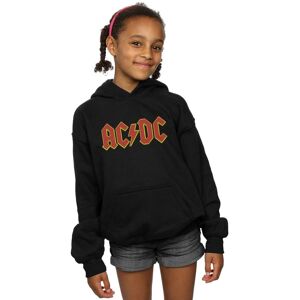 AC/DC Girl's Red Logo Hoodie in Black Size: 7-8 Years Black 7-8 Years AC/DC Girl's Red Logo Hoodie in Black Size: 7-8 Years Black 7-8 Years