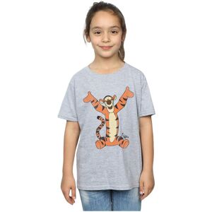 Winnie The Pooh Girl's Classic Tigger Cotton T-Shirt in Grey Size: 7-8 Years Grey 7-8 Years Winnie The Pooh Girl's Classic Tigger Cotton T-Shirt in Grey Size: 7-8 Years Grey 7-8 Years