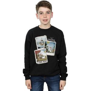 Disney Boy's Frozen Olaf Polaroid Sweatshirt in Black Size: 9 Years Black 9 Years Disney Boy's Frozen Olaf Polaroid Sweatshirt in Black Size: 9 Years Black 9 Years
