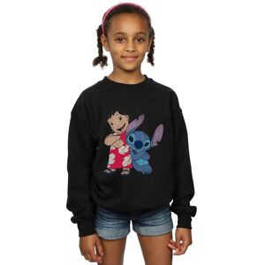 Lilo & Stitch Girl's Classic Sweatshirt in Black Size: 7-8 Years Black 7-8 Years Lilo & Stitch Girl's Classic Sweatshirt in Black Size: 7-8 Years Black 7-8 Years