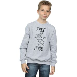 Disney Boy's Frozen Olaf Free Hugs Sweatshirt in Grey Size: 7-8 Years Grey 7-8 Years Disney Boy's Frozen Olaf Free Hugs Sweatshirt in Grey Size: 7-8 Years Grey 7-8 Years