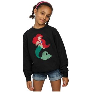 Disney Princess Girl's Classic Ariel Sweatshirt in Black Size: 7-8 Years Black 7-8 Years Disney Princess Girl's Classic Ariel Sweatshirt in Black Size: 7-8 Years Black 7-8 Years