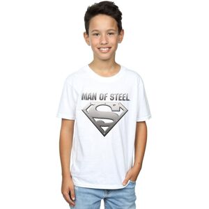DC Comics Boy's Superman Man Of Steel Shield T-Shirt in White Size: 9 Years White 9 Years DC Comics Boy's Superman Man Of Steel Shield T-Shirt in White Size: 9 Years White 9 Years