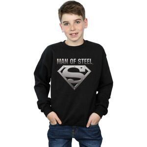 DC Comics Boy's Superman Man Of Steel Shield Sweatshirt in Black Size: 9 Years Black 9 Years DC Comics Boy's Superman Man Of Steel Shield Sweatshirt in Black Size: 9 Years Black 9 Years