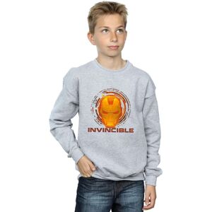 Marvel Boy's Iron Man Invincible Sweatshirt in Grey Size: 7-8 Years Grey 7-8 Years Marvel Boy's Iron Man Invincible Sweatshirt in Grey Size: 7-8 Years Grey 7-8 Years