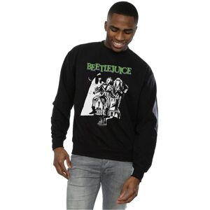 Beetlejuice Men's Mono Poster Sweatshirt in Black Size: 3XL Black 3XL Beetlejuice Men's Mono Poster Sweatshirt in Black Size: 3XL Black 3XL