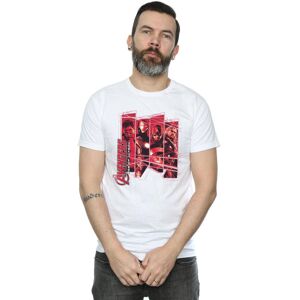 Marvel Men's Avengers Team Collage T-Shirt in White Size: Large White L Marvel Men's Avengers Team Collage T-Shirt in White Size: Large White L