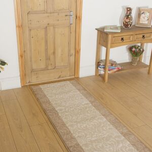 runrug Hallway Carpet Runner Rug - Soft & Comfy, 9mm - 'Baroque' in Ivory Size: 60 cm x 150 cm Ivory 60 cm x 150 cm runrug Hallway Carpet Runner Rug - Soft & Comfy, 9mm - 'Baroque' in Ivory Size: 60 cm x 150 cm Ivory 60 cm x 150 cm