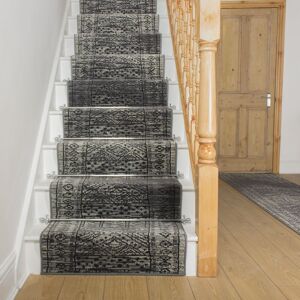runrug Stair Runner Carpet for Staircases - Soft & Comfy, 9mm - 'Afrikans' in Grey Size: 60 cm x 660 cm Grey 60 cm x 660 cm runrug Stair Runner Carpet for Staircases - Soft & Comfy, 9mm - 'Afrikans' in Grey Size: 60 cm x 660 cm Grey 60 cm x 660 cm