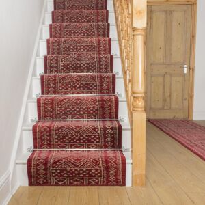 runrug Stair Runner Carpet for Staircases - Soft & Comfy, 9mm - 'Afrikans' in Red Size: 80 cm x 660 cm Red 80 cm x 660 cm runrug Stair Runner Carpet for Staircases - Soft & Comfy, 9mm - 'Afrikans' in Red Size: 80 cm x 660 cm Red 80 cm x 660 cm