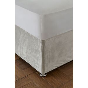 Catherine Lansfield 'Kingsley Matt Velvet' Elasticated Divan Base Wrap in Cream Size: King Cream King Catherine Lansfield 'Kingsley Matt Velvet' Elasticated Divan Base Wrap in Cream Size: King Cream King