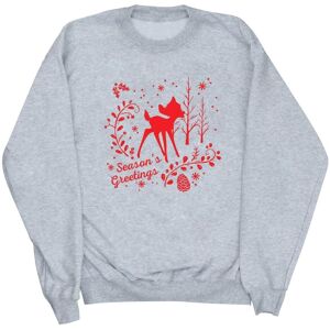 Disney Men's Bambi Christmas Greetings Sweatshirt in Grey Size: 2XL Grey 2XL Disney Men's Bambi Christmas Greetings Sweatshirt in Grey Size: 2XL Grey 2XL
