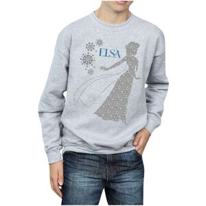 Disney Boy's Frozen Elsa Christmas Silhouette Sweatshirt in Grey Size: 9 Years Grey 9 Years Disney Boy's Frozen Elsa Christmas Silhouette Sweatshirt in Grey Size: 9 Years Grey 9 Years