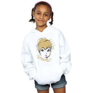 Disney Girl's Tinkerbell Sparkle Hoodie in White Size: 7-8 Years White 7-8 Years Disney Girl's Tinkerbell Sparkle Hoodie in White Size: 7-8 Years White 7-8 Years