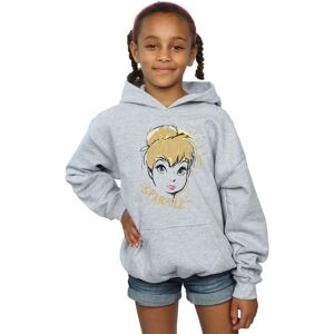 Disney Girl's Tinkerbell Sparkle Hoodie in Grey Size: 7-8 Years Grey 7-8 Years Disney Girl's Tinkerbell Sparkle Hoodie in Grey Size: 7-8 Years Grey 7-8 Years