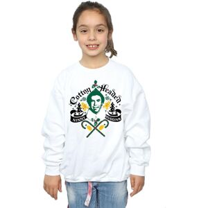 Elf Girl's Headed Ninny Muggins Sweatshirt in White Size: 5-6 Years White 5-6 Years Elf Girl's Headed Ninny Muggins Sweatshirt in White Size: 5-6 Years White 5-6 Years