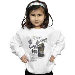 Looney Tunes Girl's Taz Energy Boost Sweatshirt in White Size: 7-8 Years White 7-8 Years Looney Tunes Girl's Taz Energy Boost Sweatshirt in White Size: 7-8 Years White 7-8 Years