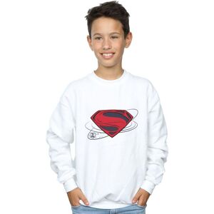 DC Comics Boy's Justice League Movie Superman Logo Sweatshirt in White Size: 7-8 Years White 7-8 Years DC Comics Boy's Justice League Movie Superman Logo Sweatshirt in White Size: 7-8 Years White 7-8 Years