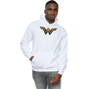 DC Comics Men's Justice League Movie Wonder Woman Emblem Hoodie in White Size: 2XL White 2XL DC Comics Men's Justice League Movie Wonder Woman Emblem Hoodie in White Size: 2XL White 2XL