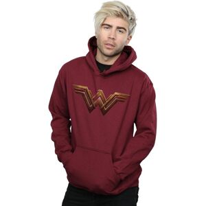 DC Comics Men's Justice League Movie Wonder Woman Emblem Hoodie in Burgundy Size: Large Burgundy L DC Comics Men's Justice League Movie Wonder Woman Emblem Hoodie in Burgundy Size: Large Burgundy L