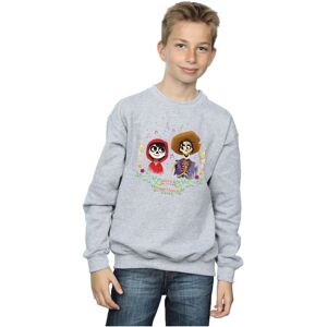 Disney Boy's Coco Miguel & Hector Sweatshirt in Grey Size: 7-8 Years Grey 7-8 Years Disney Boy's Coco Miguel & Hector Sweatshirt in Grey Size: 7-8 Years Grey 7-8 Years