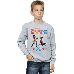 Disney Boy's Coco Miguel Logo Sweatshirt in Grey Size: 9 Years Grey 9 Years Disney Boy's Coco Miguel Logo Sweatshirt in Grey Size: 9 Years Grey 9 Years