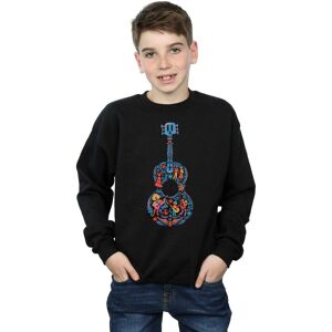 Disney Boy's Coco Guitar Pattern Sweatshirt in Black Size: 12-13 Years Black 12-13 Years Disney Boy's Coco Guitar Pattern Sweatshirt in Black Size: 12-13 Years Black 12-13 Years