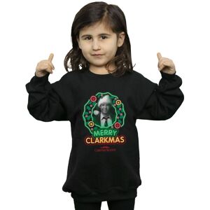 National Lampoon's Christmas Vacation Girl's Greyscale Clarkmas Sweatshirt in Black Size: 7-8 Years Black 7-8 Years National Lampoon's Christmas Vacation Girl's Greyscale Clarkmas Sweatshirt in Black Size: 7-8 Years Black 7-8 Years