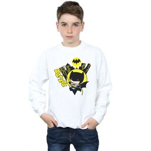 DC Comics Boy's Chibi Batman Swinging Sweatshirt in White Size: 7-8 Years White 7-8 Years DC Comics Boy's Chibi Batman Swinging Sweatshirt in White Size: 7-8 Years White 7-8 Years