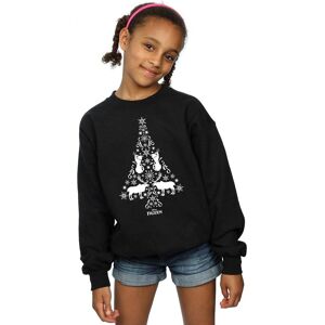Disney Girl's Frozen Christmas Tree Sweatshirt in Black Size: 7-8 Years Black 7-8 Years Disney Girl's Frozen Christmas Tree Sweatshirt in Black Size: 7-8 Years Black 7-8 Years