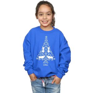 Disney Girl's Frozen Christmas Tree Sweatshirt in Blue Size: 7-8 Years Blue 7-8 Years Disney Girl's Frozen Christmas Tree Sweatshirt in Blue Size: 7-8 Years Blue 7-8 Years