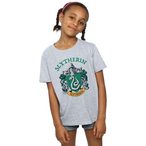 Harry Potter Girl's Slytherin Crest Cotton T-Shirt in Grey Size: 9 Years Grey 9 Years Harry Potter Girl's Slytherin Crest Cotton T-Shirt in Grey Size: 9 Years Grey 9 Years