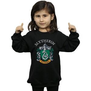 Harry Potter Girl's Slytherin Crest Sweatshirt in Black Size: 9 Years Black 9 Years Harry Potter Girl's Slytherin Crest Sweatshirt in Black Size: 9 Years Black 9 Years