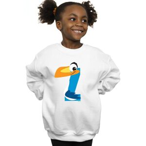 Disney Girl's Alphabet Z Is For Zazu Sweatshirt in White Size: 7-8 Years White 7-8 Years Disney Girl's Alphabet Z Is For Zazu Sweatshirt in White Size: 7-8 Years White 7-8 Years