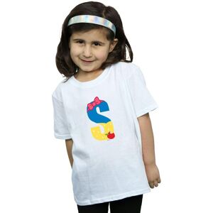 Disney Girl's Alphabet S Is For Snow White Cotton T-Shirt Size: 9 Years White 9 Years Disney Girl's Alphabet S Is For Snow White Cotton T-Shirt Size: 9 Years White 9 Years