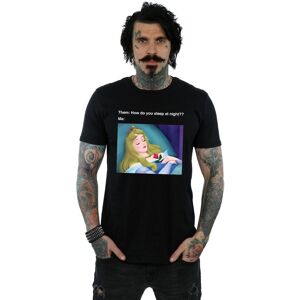 Disney Men's Sleeping Beauty Meme T-Shirt in Black Size: 3XL Black 3XL Disney Men's Sleeping Beauty Meme T-Shirt in Black Size: 3XL Black 3XL