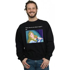 Disney Men's Sleeping Beauty Meme Sweatshirt in Black Size: XL Black XL Disney Men's Sleeping Beauty Meme Sweatshirt in Black Size: XL Black XL