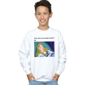 Disney Boy's Sleeping Beauty Meme Sweatshirt in White Size: 9 Years White 9 Years Disney Boy's Sleeping Beauty Meme Sweatshirt in White Size: 9 Years White 9 Years