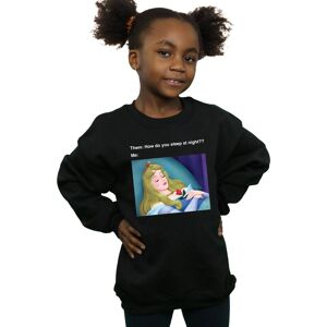 Disney Girl's Sleeping Beauty Meme Sweatshirt in Black Size: 5-6 Years Black 5-6 Years Disney Girl's Sleeping Beauty Meme Sweatshirt in Black Size: 5-6 Years Black 5-6 Years