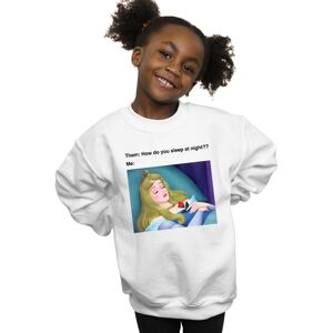 Disney Girl's Sleeping Beauty Meme Sweatshirt in White Size: 5-6 Years White 5-6 Years Disney Girl's Sleeping Beauty Meme Sweatshirt in White Size: 5-6 Years White 5-6 Years
