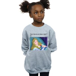 Disney Girl's Sleeping Beauty Meme Sweatshirt in Grey Size: 12-13 Years Grey 12-13 Years Disney Girl's Sleeping Beauty Meme Sweatshirt in Grey Size: 12-13 Years Grey 12-13 Years