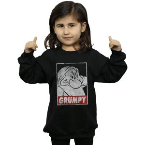 Disney Girl's Snow White Grumpy Dwarf Poster Sweatshirt in Black Size: 9 Years Black 9 Years Disney Girl's Snow White Grumpy Dwarf Poster Sweatshirt in Black Size: 9 Years Black 9 Years