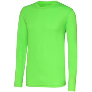 AWDis Men's Just Cool Long Sleeve Cool Sports Performance Plain T-Shirt in Green Size: XL Green XL AWDis Men's Just Cool Long Sleeve Cool Sports Performance Plain T-Shirt in Green Size: XL Green XL