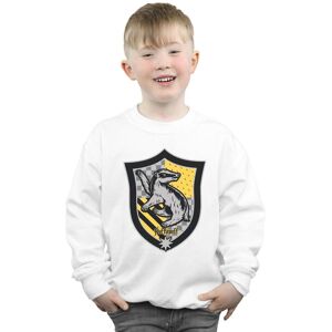Harry Potter Boy's Hufflepuff Crest Flat Sweatshirt in White Size: 7-8 Years White 7-8 Years Harry Potter Boy's Hufflepuff Crest Flat Sweatshirt in White Size: 7-8 Years White 7-8 Years