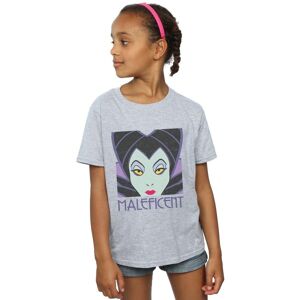 Disney Girl's Maleficent Cropped Head Cotton T-Shirt in Grey Size: 9 Years Grey 9 Years Disney Girl's Maleficent Cropped Head Cotton T-Shirt in Grey Size: 9 Years Grey 9 Years