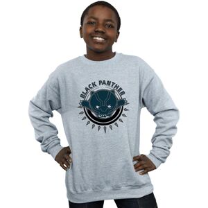 Marvel Boy's Kawaii Black Panther Pounce Sweatshirt in Grey Size: 7-8 Years Grey 7-8 Years Marvel Boy's Kawaii Black Panther Pounce Sweatshirt in Grey Size: 7-8 Years Grey 7-8 Years