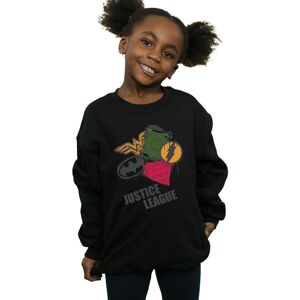 DC Comics Girls Justice League Sweatshirt - Black - Sweatshirt DC Comics Girls Justice League Sweatshirt - Black - Sweatshirt