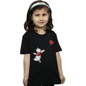 Disney Girl's Winnie The Pooh Balloon Cotton T-Shirt in Black Size: 7-8 Years Black 7-8 Years Disney Girl's Winnie The Pooh Balloon Cotton T-Shirt in Black Size: 7-8 Years Black 7-8 Years