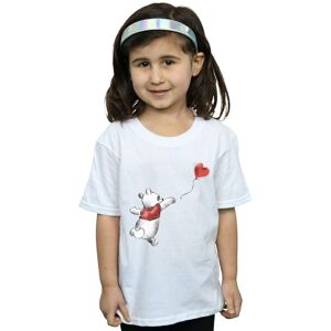 Disney Girl's Winnie The Pooh Balloon Cotton T-Shirt in White Size: 9 Years White 9 Years Disney Girl's Winnie The Pooh Balloon Cotton T-Shirt in White Size: 9 Years White 9 Years