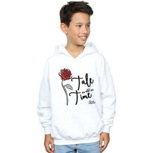 Disney Boy's Tale As Old As Time Rose Hoodie in White Size: 7-8 Years White 7-8 Years Disney Boy's Tale As Old As Time Rose Hoodie in White Size: 7-8 Years White 7-8 Years